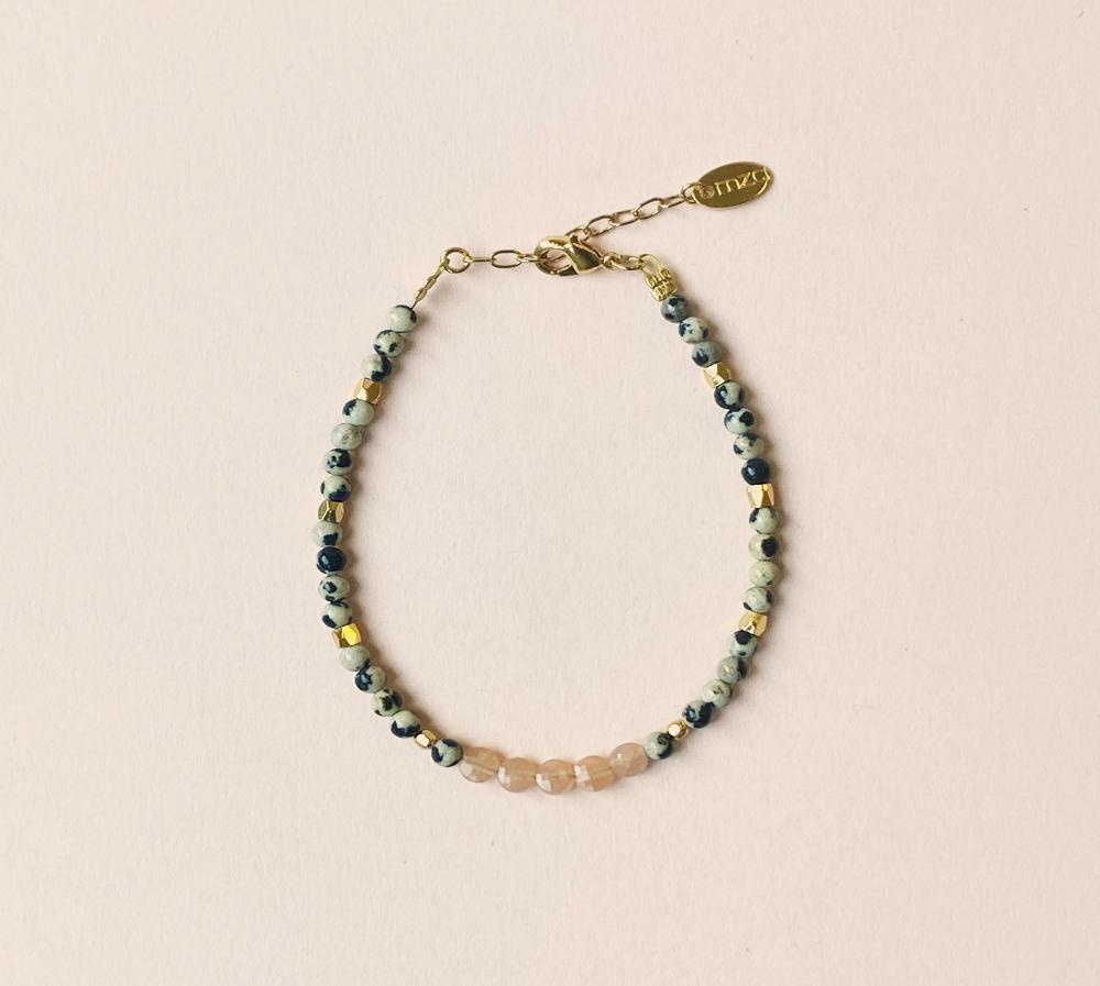 Bracelet Thelma jaspe bleue Mademoizelle Abeille