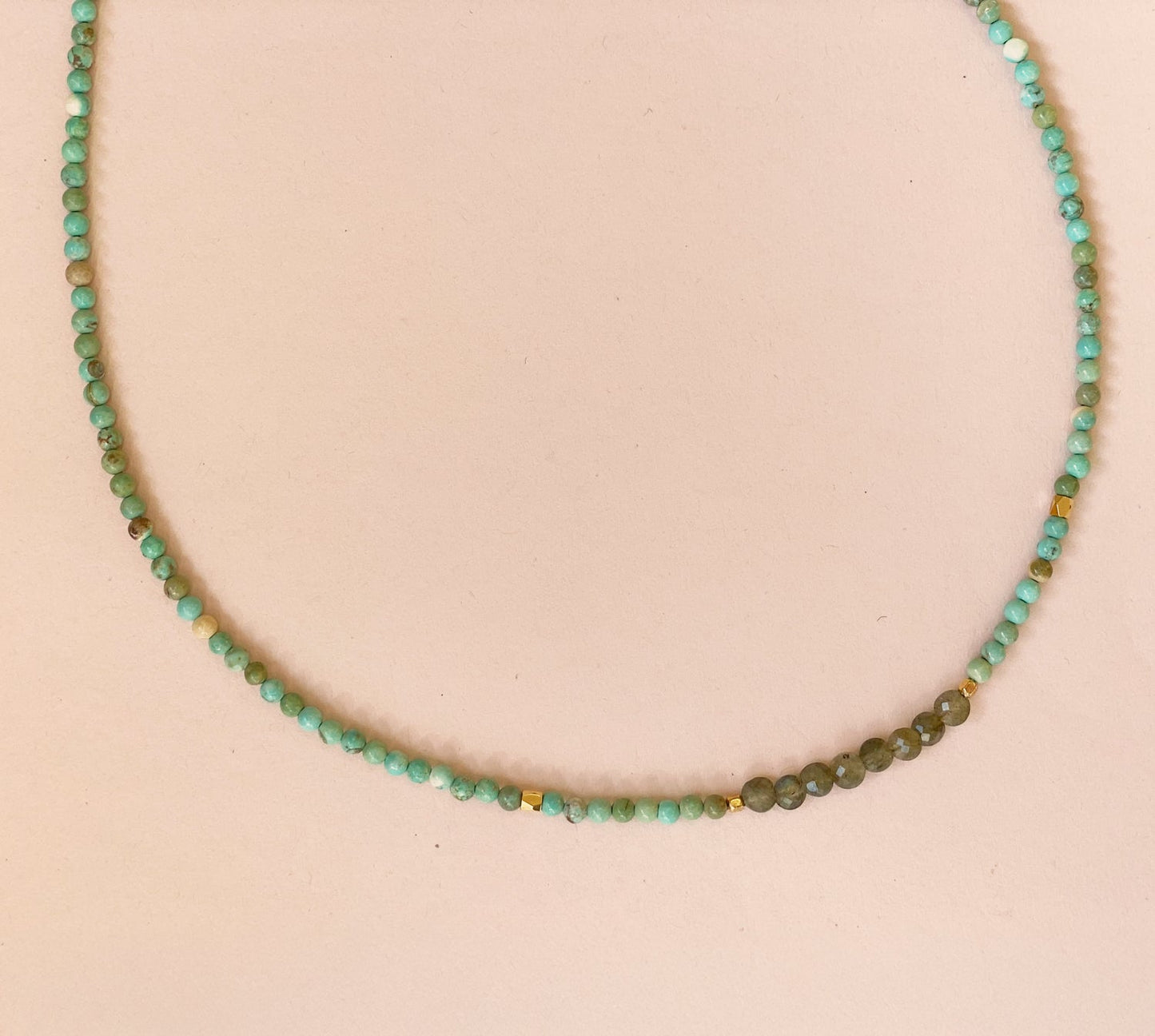 Collier Thelma jaspe bleue Mademoizelle Abeille