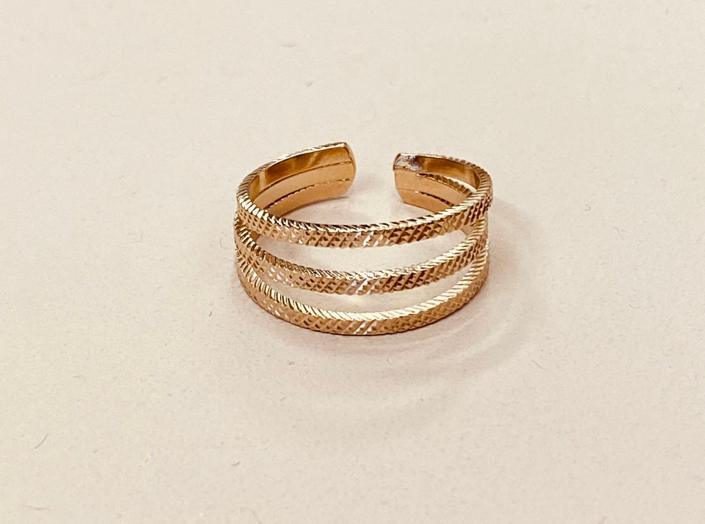 Bague Clo 3 anneaux Mademoizelle Abeille