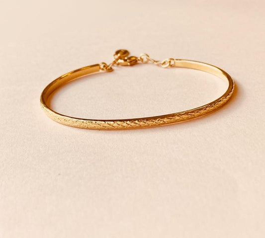 bracelet serpent plaque or mademoizelle abeille