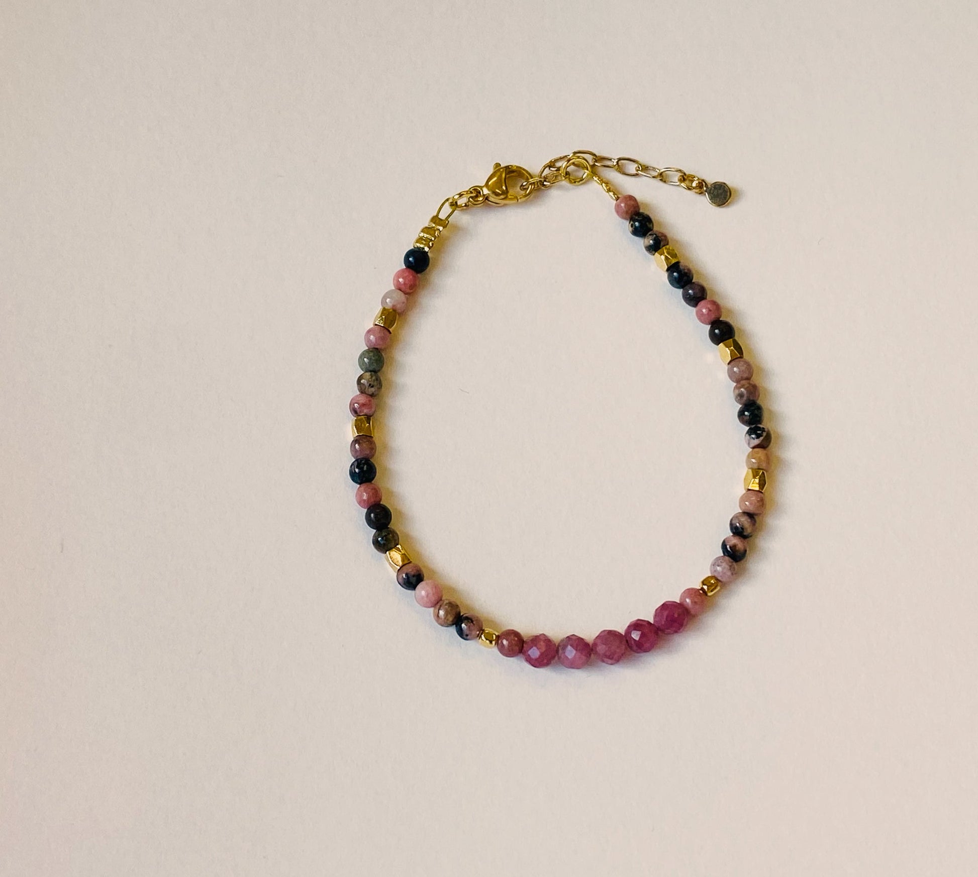 Bracelet Thelma rhodonite rose Mademoizelle Abeille