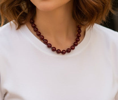 Collier Bubble bordeaux Mademoizelle Abeille
