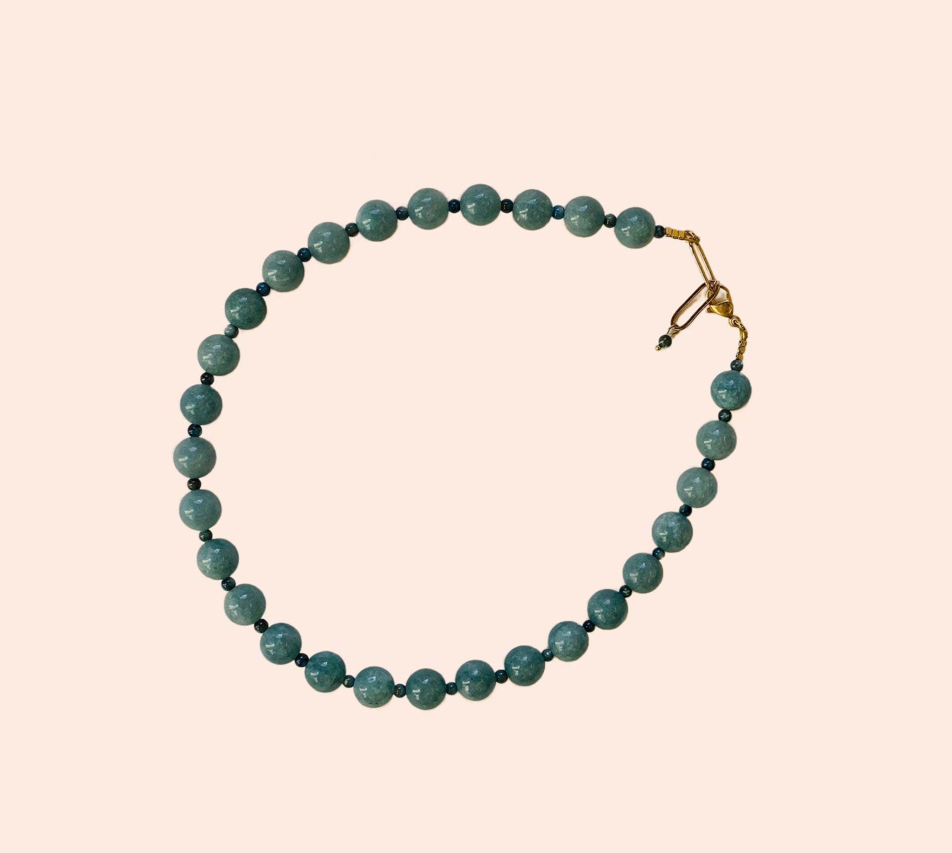 Collier Bubble bleu orage