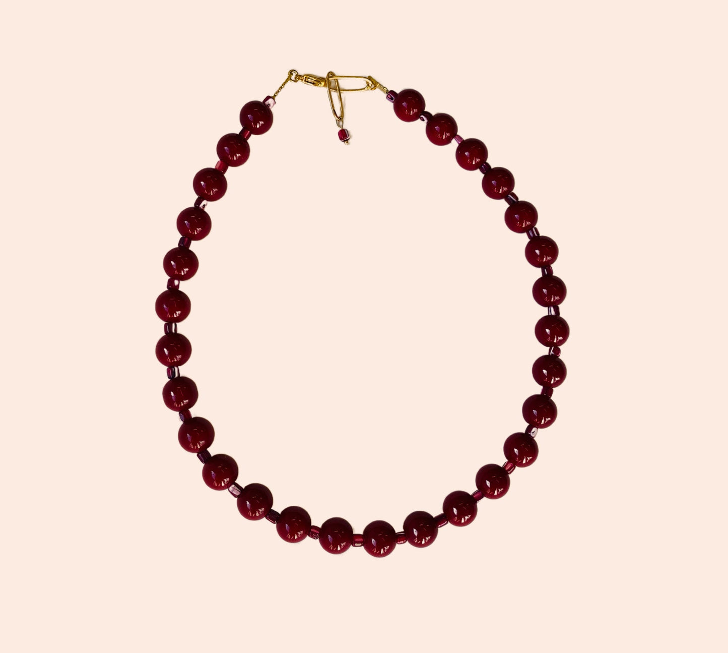 Collier Bubble bordeaux Mademoizelle Abeille